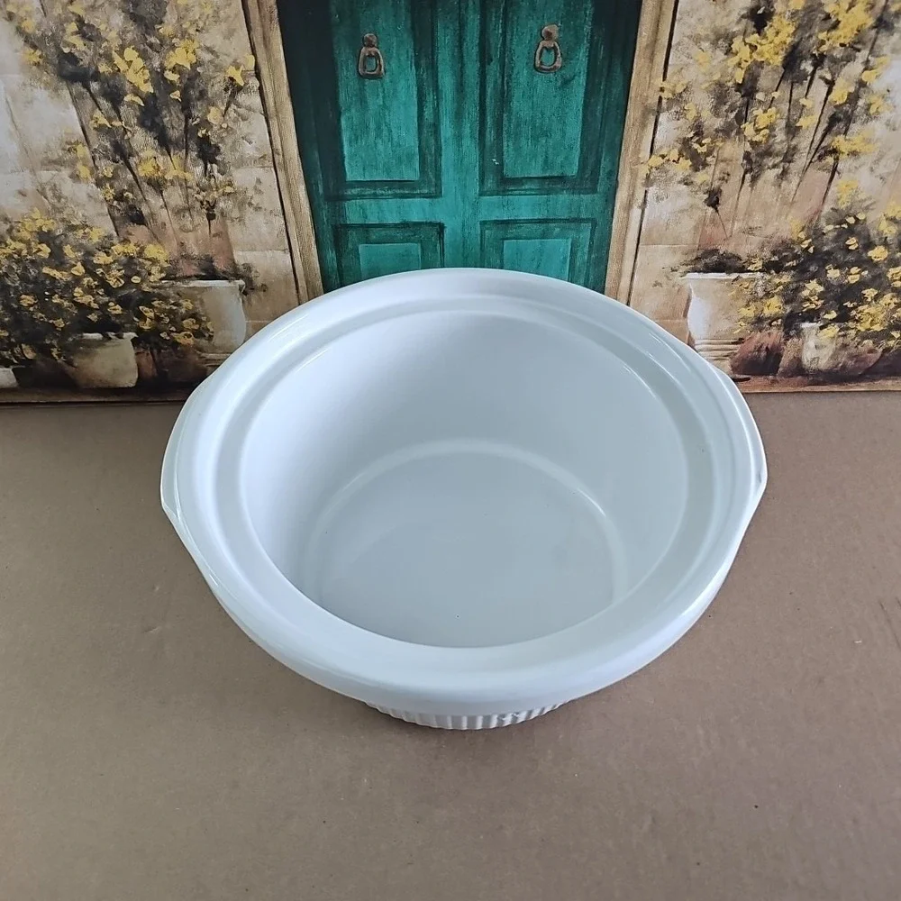 Vintage Rival‎ Crock Pot 5Qt Stoneware Replacement Insert Parts Round 3350/2 USA